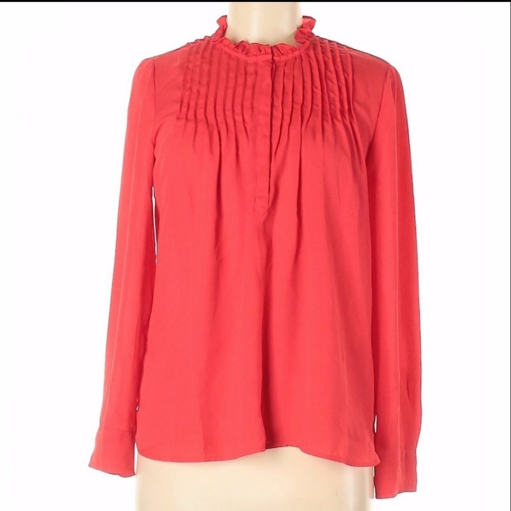 ❤️ 3/$20 NWT Red/ Coral J Crew blouse size10
